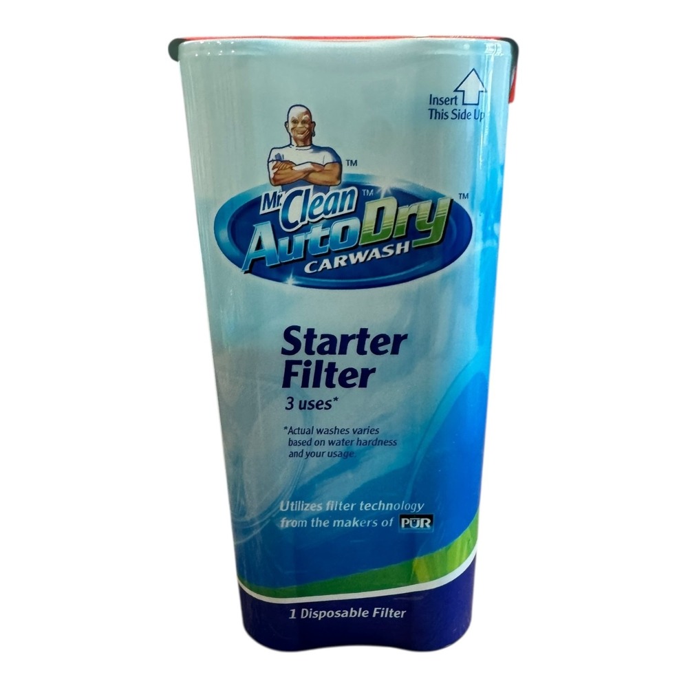 Mr. Clean Auto‎ Dry Car Wash Starter Filter 3 Uses 1 Disposable Filter New